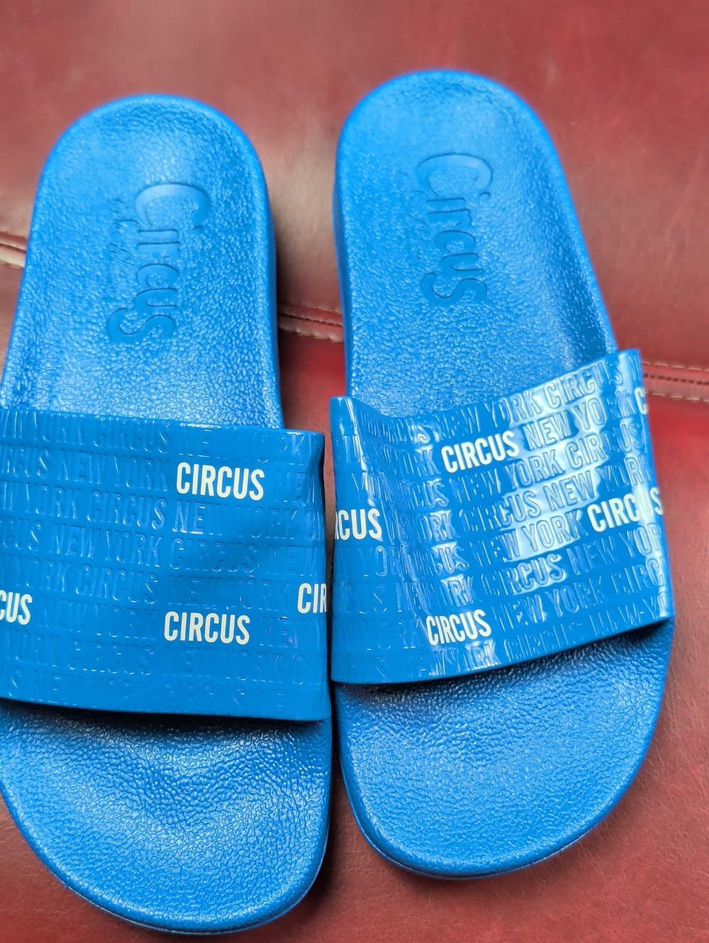 Circus by Sam Edelman Bright Blue Slide Sandals New Size 10 - Picture 2 of 4